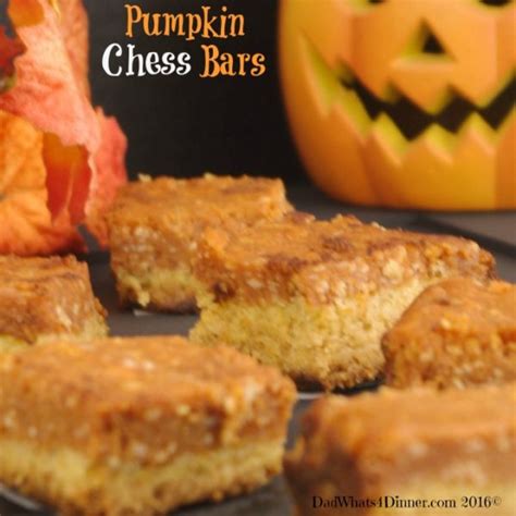 Pumpkin Chess Bars - Dad Whats 4 Dinner