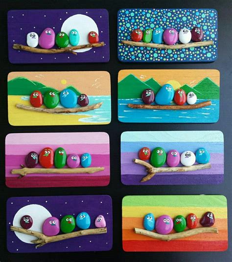 Pebbles art painting.... | Manualidades, Piedras decorativas, Arte de guijarros