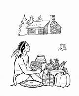 Cherokee Indian Coloring Pages  Nation sketch template
