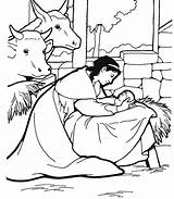 Story Of Jesus Birth Coloring Pages sketch template