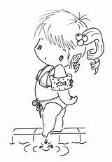 Girl Swimming Coloring Pages sketch template