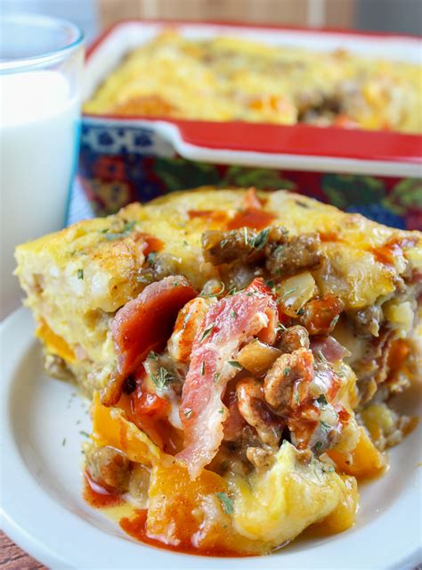 Loaded Farmhouse Breakfast Egg Casserole - The Food Hussy