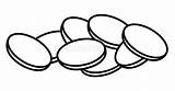 Coloring Page Of A Golden Coin sketch template