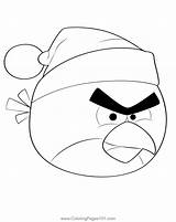 Angry Birds Space Xmas Coloring Page For Kids  Free sketch template