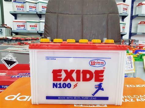 Exide Battery N 100 75 AH 11 Plate Battery Exide Battery ...