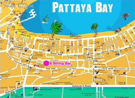 Pattaya Thailand Map - ToursMaps.com