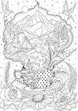 Fantasy Coloring Pages sketch template