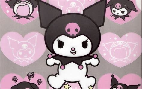 kuromi wallpaper aesthetic pc Kuromi melody sanrio hello characters melodia bonitos backgrounds ...