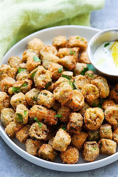 Crispy Fried Okra (Easy Recipe with Cornmeal!) - Rasa Malaysia