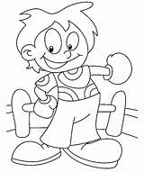Funny Boxer Coloring Page  Free Printable Pages sketch template