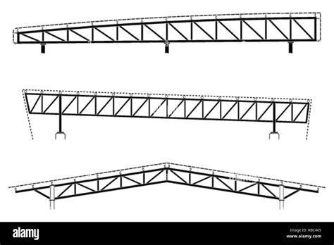 Roof Truss Black and White Stock Photos & Images - Alamy