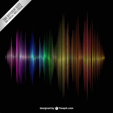 Colorful sound wave | Free Vector