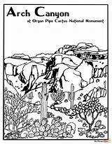 Canyon Drawings Color sketch template