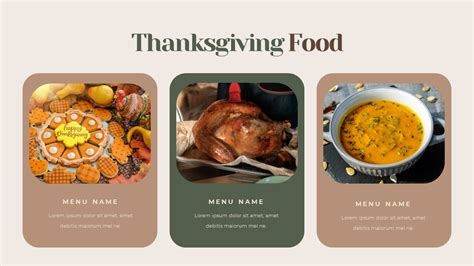 Thanksgiving Day Simple Presentation Google Slides Template