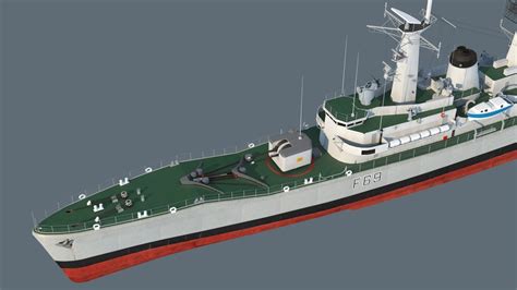 Leander class frigate 3D model | CGTrader