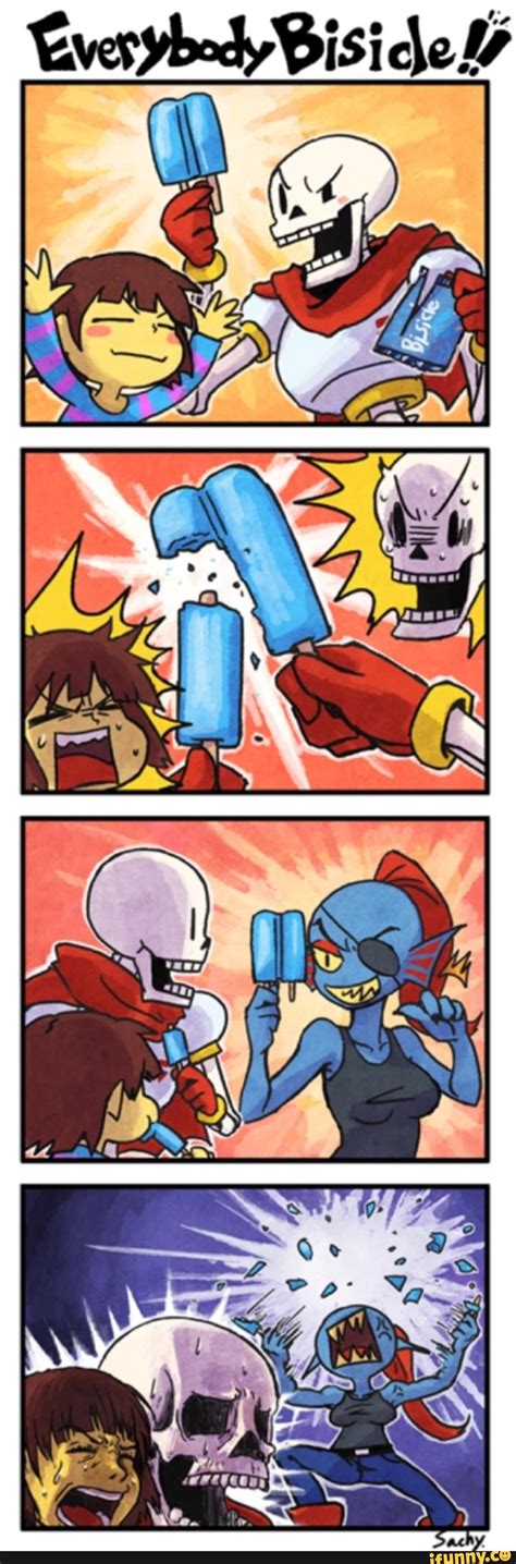 undertale, undyne, papyrus, frisk Flowey Undertale, Sans E Frisk, Undertale Comic Funny ...