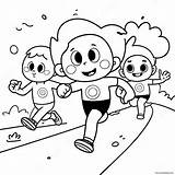 Fun Run Race Coloring Page 41453 32758 sketch template