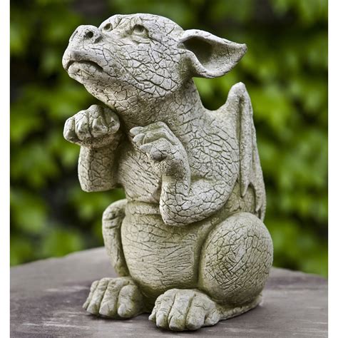 Campania International Scraps The Dragon Cast Stone Garden Statue ...