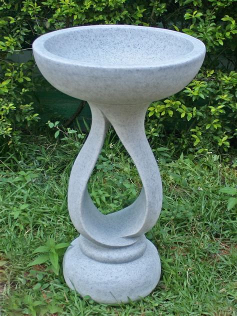 Bird & Wildlife Care Birdbaths & Supports Contemporary Granite Resin ...