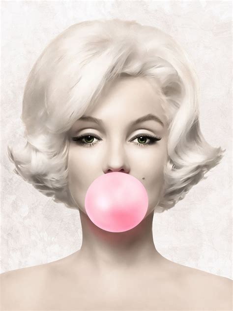Marilyn Monroe Pink Bubble Gum Print, Bubblegum Poster (With images) | Marilyn monroe art, Pink ...