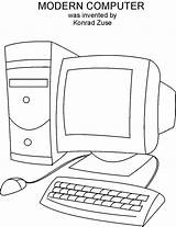 Computer Coloring Pages – Printable FREE sketch template
