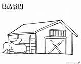 Barn Coloring Pages For Preschool sketch template