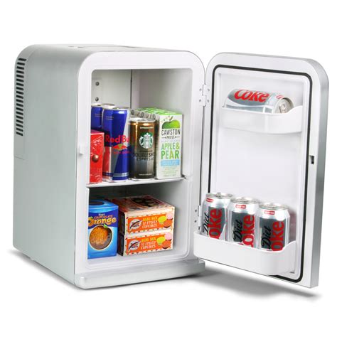 ChillMate Thermoelectric Mini Fridge Cooler and Warmer Silver | 15 litre Mini Fridges Beer ...