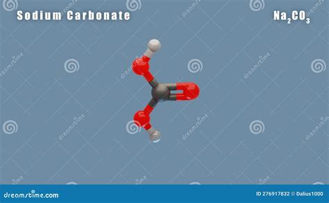 Sodium Carbonate, Inorganic Compound, Molecular Structures, 3d Model, Structural Chemical ...