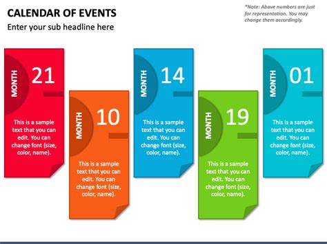 Calendar of Events PowerPoint and Google Slides Template - PPT Slides