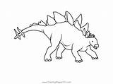 Stegosaurus Dinosaur Coloring Page For Kids  Free Dinosaurs Printable sketch template