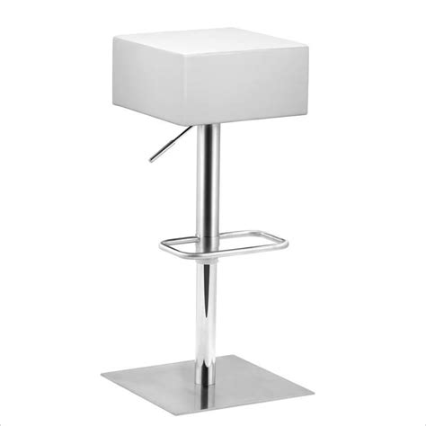 35 Stylish Modern Adjustable White Leather Bar Stools