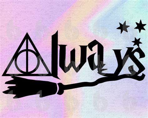 Always Harry Potter Svg Deathly Hallows Symbol Svg Hogwarts | Etsy