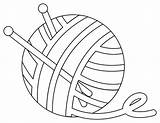 Ball Of Yarn Coloring Page sketch template