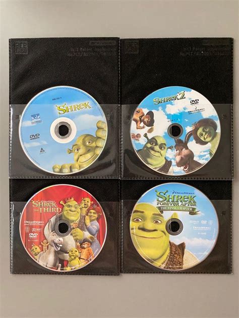 Shrek DVD Collection, Hobbies & Toys, Music & Media, CDs & DVDs on Carousell