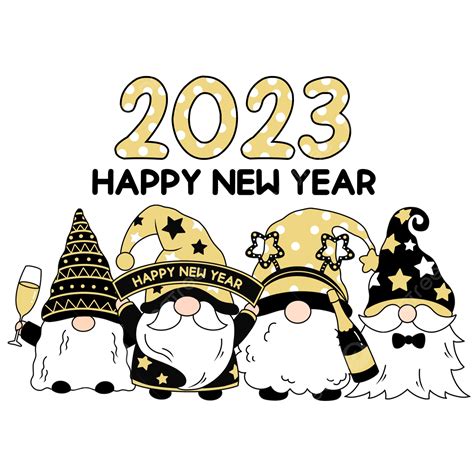 New Year Gnome Black Gold Celebration Streamer Star Decoration, New Year Gnome, Black Gold ...