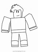 Roblox Character Coloring Page For Kids  Free Printable sketch template
