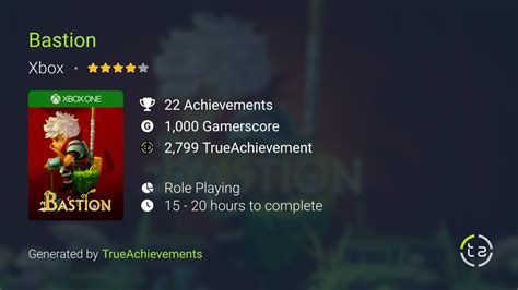 Bastion Achievements | TrueAchievements