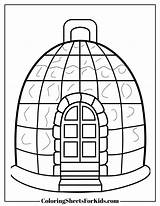 Igloo Coloring Pages Free PDF Printables  Sheets For Kids sketch template