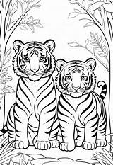 Tiger Free Printable Coloring Pages – Color My sketch template