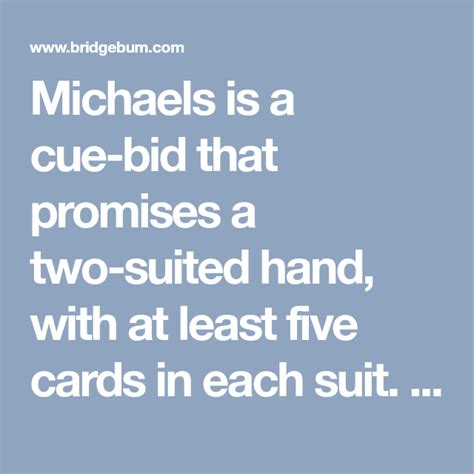 Michaels Cue Bid Bridge Convention - Bidding and Responses | Bridge ...