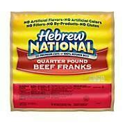 Hot Dogs Hebrew National Beef Quarter Pound (15ct)