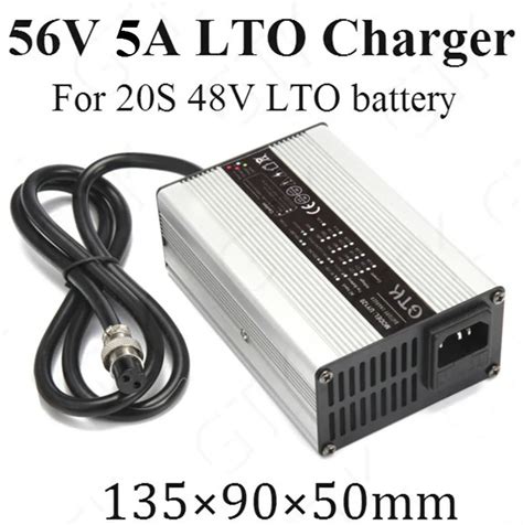 Aliexpress.com : Buy Aluminum 56V 5A Charger 3 stage smart LTO Charger for 20S 48V lithium ...