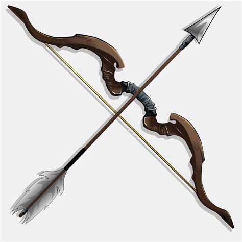 Bow and arrow illustration 20410128 Vector Art at Vecteezy