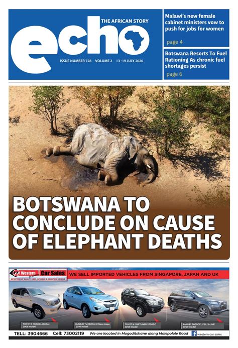 Echo Newspaper Botswana by Echo Newspaper - Issuu