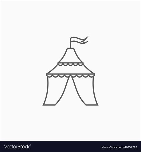 Circus tent icon Royalty Free Vector Image - VectorStock