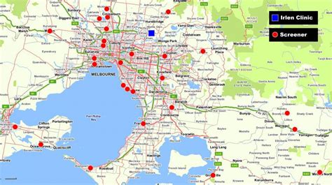 Greater Melbourne map - Map of greater Melbourne (Australia)