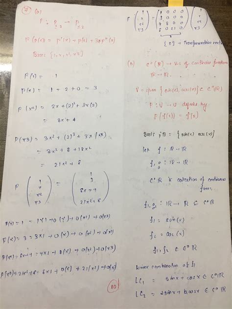 Linear Algebra problem set 2