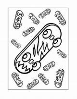Skateboard Coloring Pages – Printable FREE sketch template