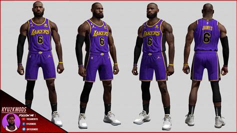 NBA 2K23 Lakers Statement 2023 Jersey (Bill Russell Patch)