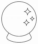Crystal Ball Emoji coloring Page  ColouringPages sketch template